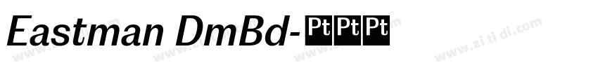 Eastman DmBd字体转换